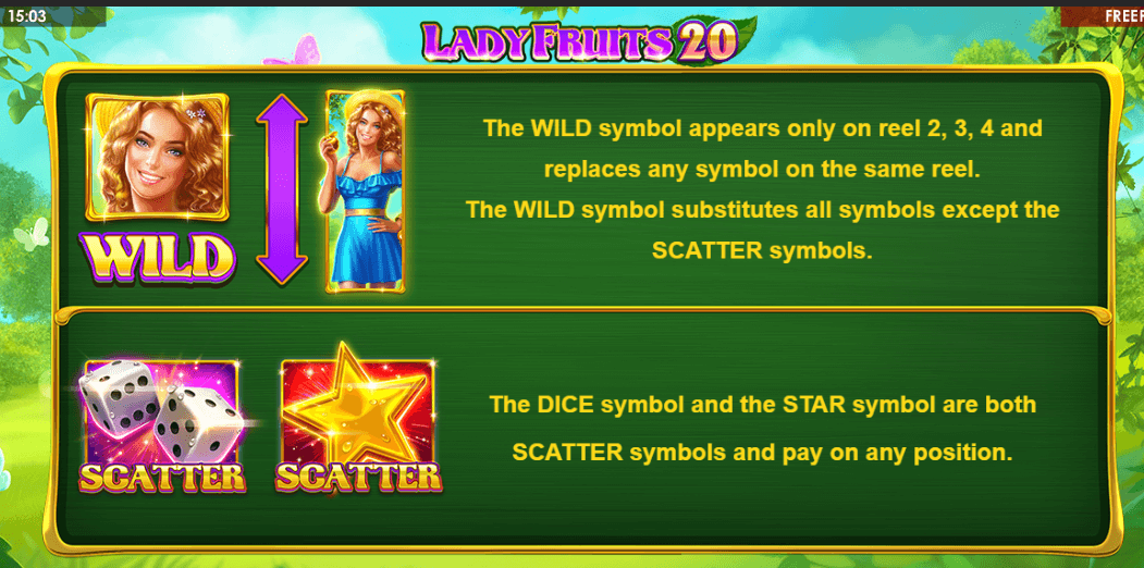 Lady Fruits 20 Игровой процесс