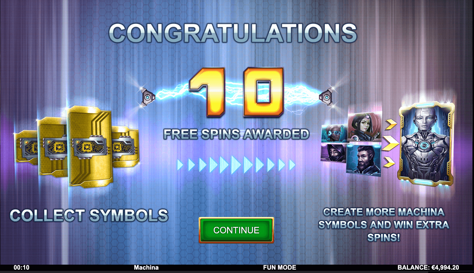 Machina Megaway Игровой процесс