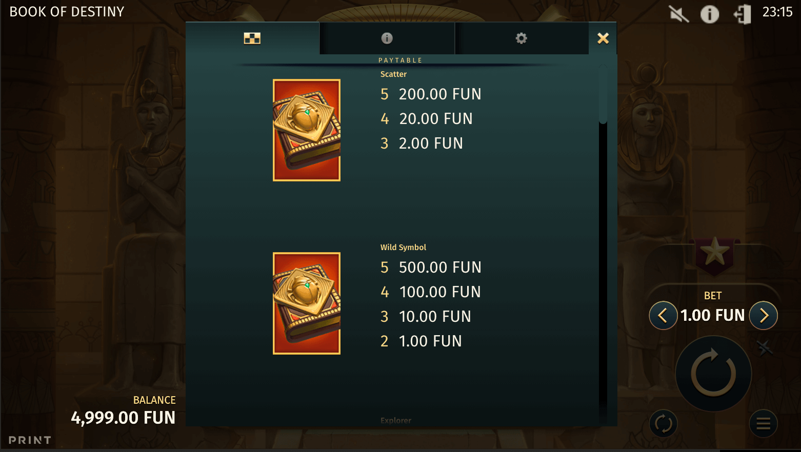 Book of Destiny Игровой процесс